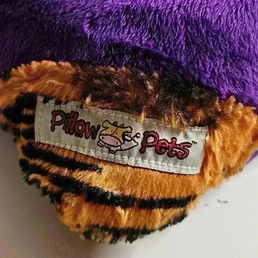 Clemson Tiger Pillow Pet Purple Orange 18